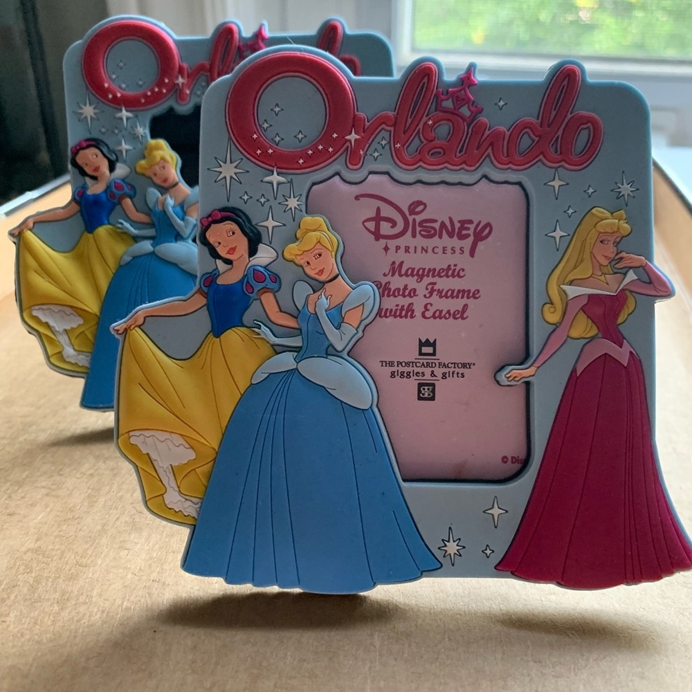 FREE add on item. Disney Princess Orlando magnetic photo frame with stand. New